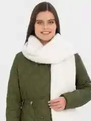 Белый шарф женский зимний