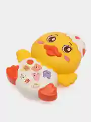 Желтый музыкальная, развивающая игрушка "Уточка"