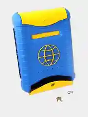 Серый почтовый ящик пластиковый, для газет, 2 вида