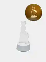 Аметистовый светильник-ночник 3D LED, USB, 14 видов