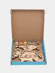 3D Раскраска "Дракон", с красками