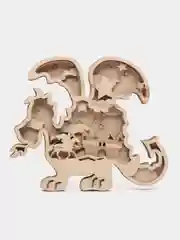 3D Раскраска "Дракон", с красками
