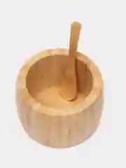 Банка для специй с ложкой бамбук  КТ-БС-01