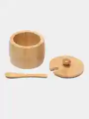 Банка для специй с ложкой бамбук  КТ-БС-01