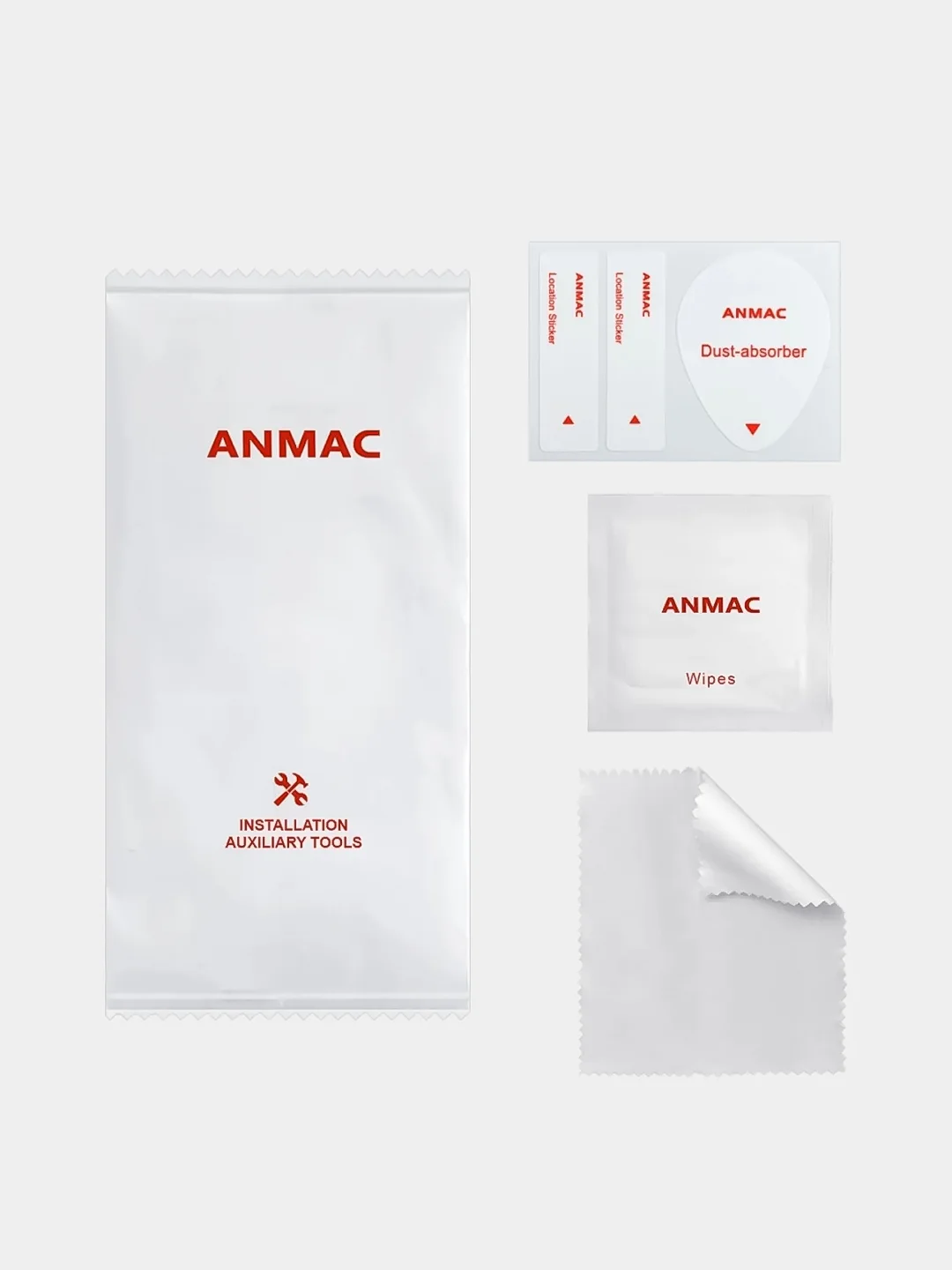 Черный защитное стекло Anmac для iPhone XR/11/12 Pro Max/13 Pro/14 Plus/14 Pro Max/15 Pro Max/7/8