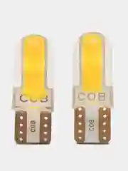 Желтый автомобильная светодиодная габаритная LED лампа, T10 W5W для ДХО и фар и подцветки салона