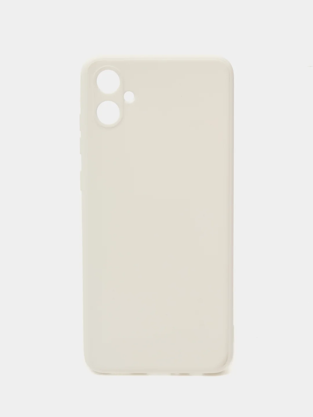Белый чехол для Samsung Galaxy A05 (Самсунг Гэлекси А05) силиконовый матовый
