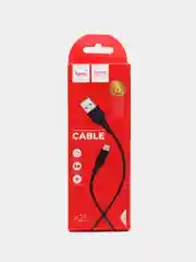 Белый кабель USB Hoco X25, Type-C, 1 м, 3A