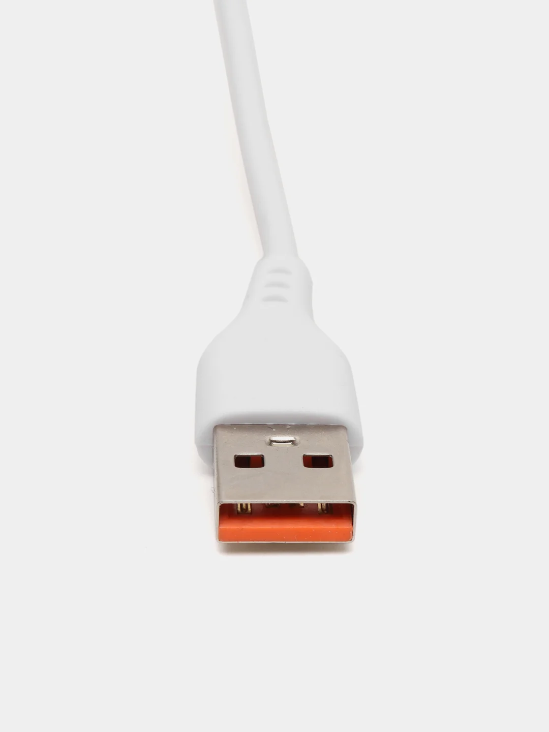 Белый кабель, шнур, провод, USB - Type-C, 2.4A, 1 м, Denmen D01T, черный, белый
