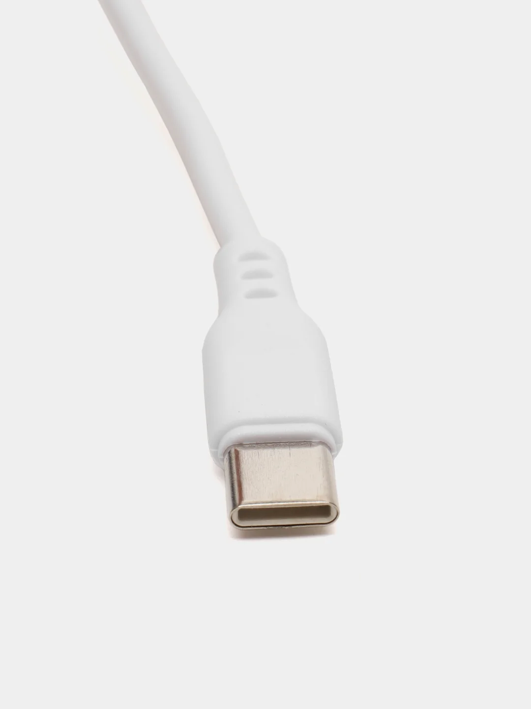Белый кабель, шнур, провод, USB - Type-C, 2.4A, 1 м, Denmen D01T, черный, белый