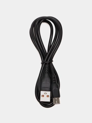 Кабель, шнур, провод, USB - Type-C, 2.4A, 1 м, Denmen D01T, черный, белый