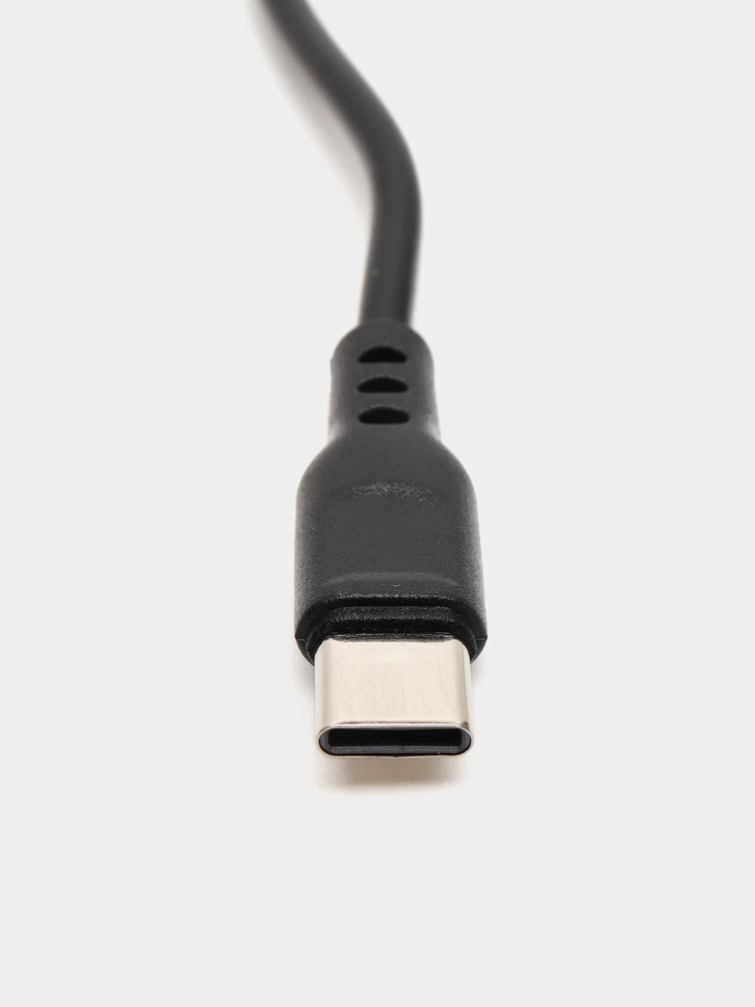 Белый кабель, шнур, провод, USB - Type-C, 2.4A, 1 м, Denmen D01T, черный, белый