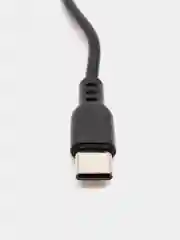 Белый кабель, шнур, провод, USB - Type-C, 2.4A, 1 м, Denmen D01T, черный, белый