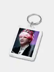Розовый брелоки двусторонние K-pop, акриловые