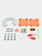 Игровой набор "Автопарковка с трамплином и вертолетом"