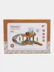 Игровой набор "Автопарковка с трамплином и вертолетом"