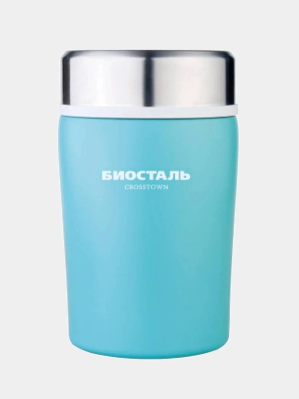Термос BIOSTAL-CROSSTOWN NTD-500G с широкой горловиной, цвет бирюзовый, 0,5 л