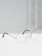 Серебряный круглые солнцезащитные очки