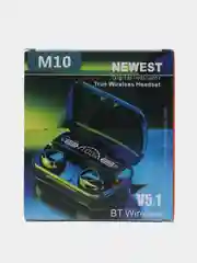 Наушники беспроводные, с микрофоном, М 10, Bluetooth, с power bank