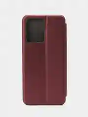 Бордовый чехол-книжка для Xiaomi Redmi Note 12 4G, Redmi Note 13 4G( Сяоми Редми Ноте 12 4G)