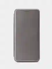 Серебряный чехол-книжка для Xiaomi Redmi Note 12 4G, Redmi Note 13 4G( Сяоми Редми Ноте 12 4G)