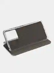 Серебряный чехол-книжка для Xiaomi Redmi Note 12 4G, Redmi Note 13 4G( Сяоми Редми Ноте 12 4G)