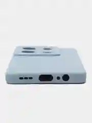 Голубой чехол для Infinix Note 30 VIP (Инфиникс Ноут 30 ВИП), силиконовый, с защитой камер