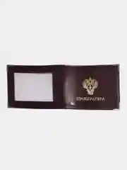 Багровый обложка "Прокуратура" с прозрачным окошком