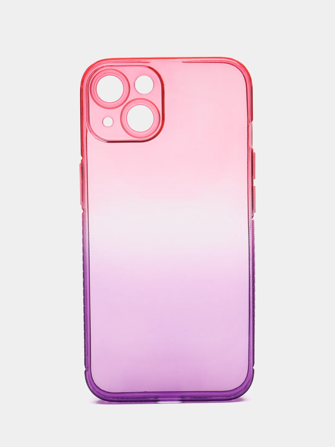 Аметистовый чехол для iPhone (Айфон) 7, 8, SE, XR, XS, 11, 12, 13, 14, 15, mini, Pro, Plus, Max прозрачный с градиентом