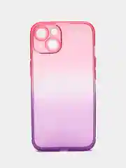 Аметистовый чехол для iPhone (Айфон) 7, 8, SE, XR, XS, 11, 12, 13, 14, 15, mini, Pro, Plus, Max прозрачный с градиентом