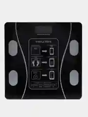 Черный умные электронные напольные весы с функцией Bluetooth, диагностические
