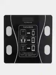 Черный электронные напольные весы с функцией Bluetooth, диагностические