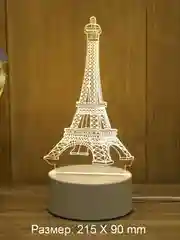 Мятный светильник 3D, светодиодный ночник, LED