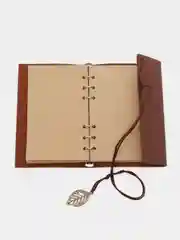 Блокнот с крафтовыми листами, на кольцах, 13 х 18,5 см