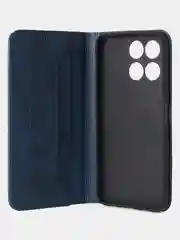 Синий чехол-книжка GQ для Huawei Honor X6A, искусственная кожа