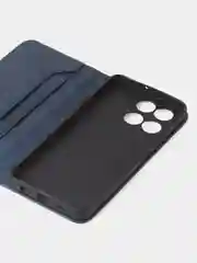 Синий чехол-книжка GQ для Huawei Honor X6A, искусственная кожа