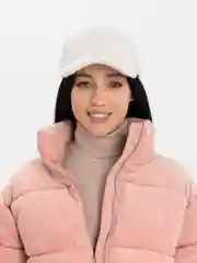 Белый зимняя меховая кепка, бейсболка, унисекс
