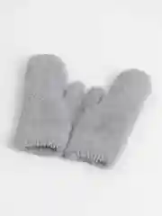 Угольный варежки женские зимние, меховые, утепленные