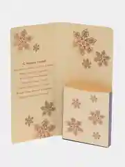 Черный открытка-конверт новогодняя, с местом под шоколадку
