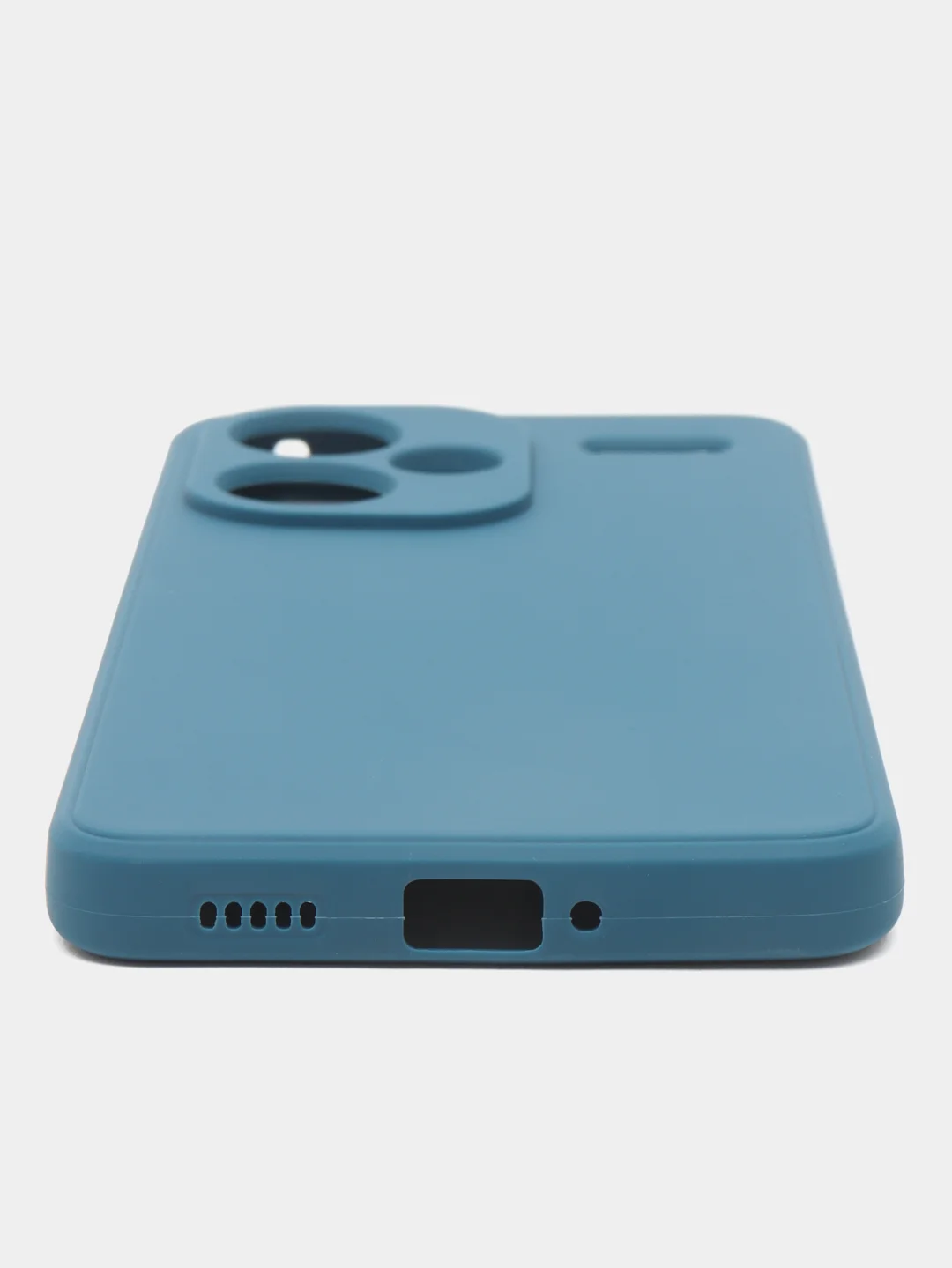 Синий чехол для Redmi Note 13 Pro Plus 5G (Рэдми Нот 13 Про плюс 5Ж), силиконовый