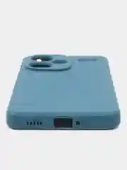 Синий чехол для Redmi Note 13 Pro Plus 5G (Рэдми Нот 13 Про плюс 5Ж), силиконовый