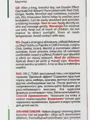 Бальзам - гель массажный Dr. C. Tuna c экстрактом перца чили и паприкой, двойной эффект, 250 мл