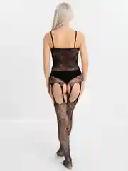 Угольный сексуальный боди-комбинезон с доступом, 18+