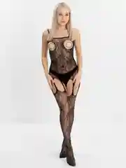 Угольный сексуальный боди-комбинезон с доступом, 18+