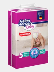 Подгузники трусики Helen Harper Baby размер 5, 12 - 18 кг, 80 штук