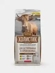 Деревенские лакомства Холистик Премьер 2кг, сухой говядина д/кастр. и стерил. кошек