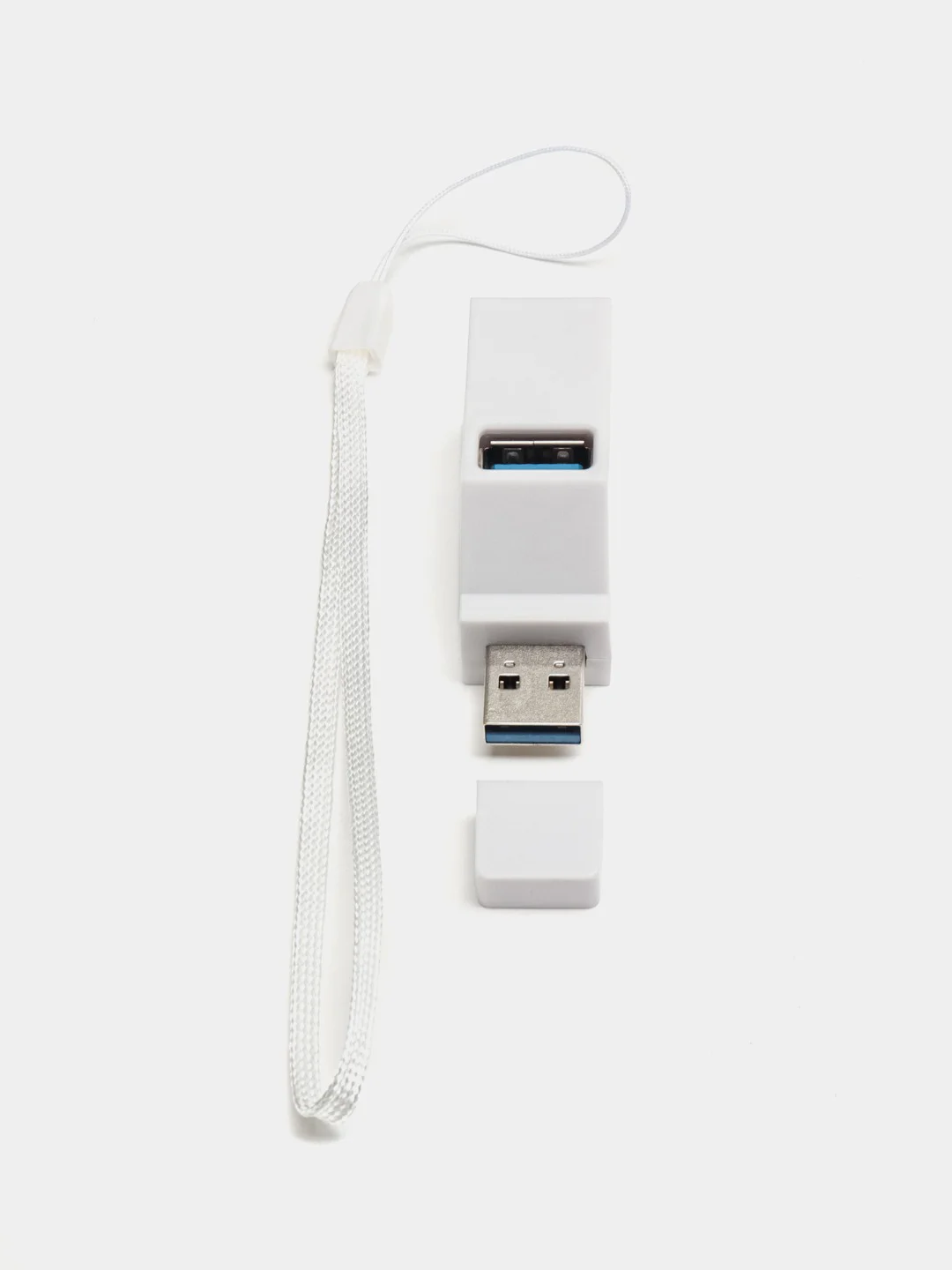 Белый usb-хаб, мини, разветвитель на 3 порта, переходник, HUB 3.0, концентратор