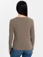 Хаки лонгслив женский