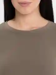 Хаки лонгслив женский