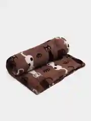 Коричневый плед покрывало "Уют"